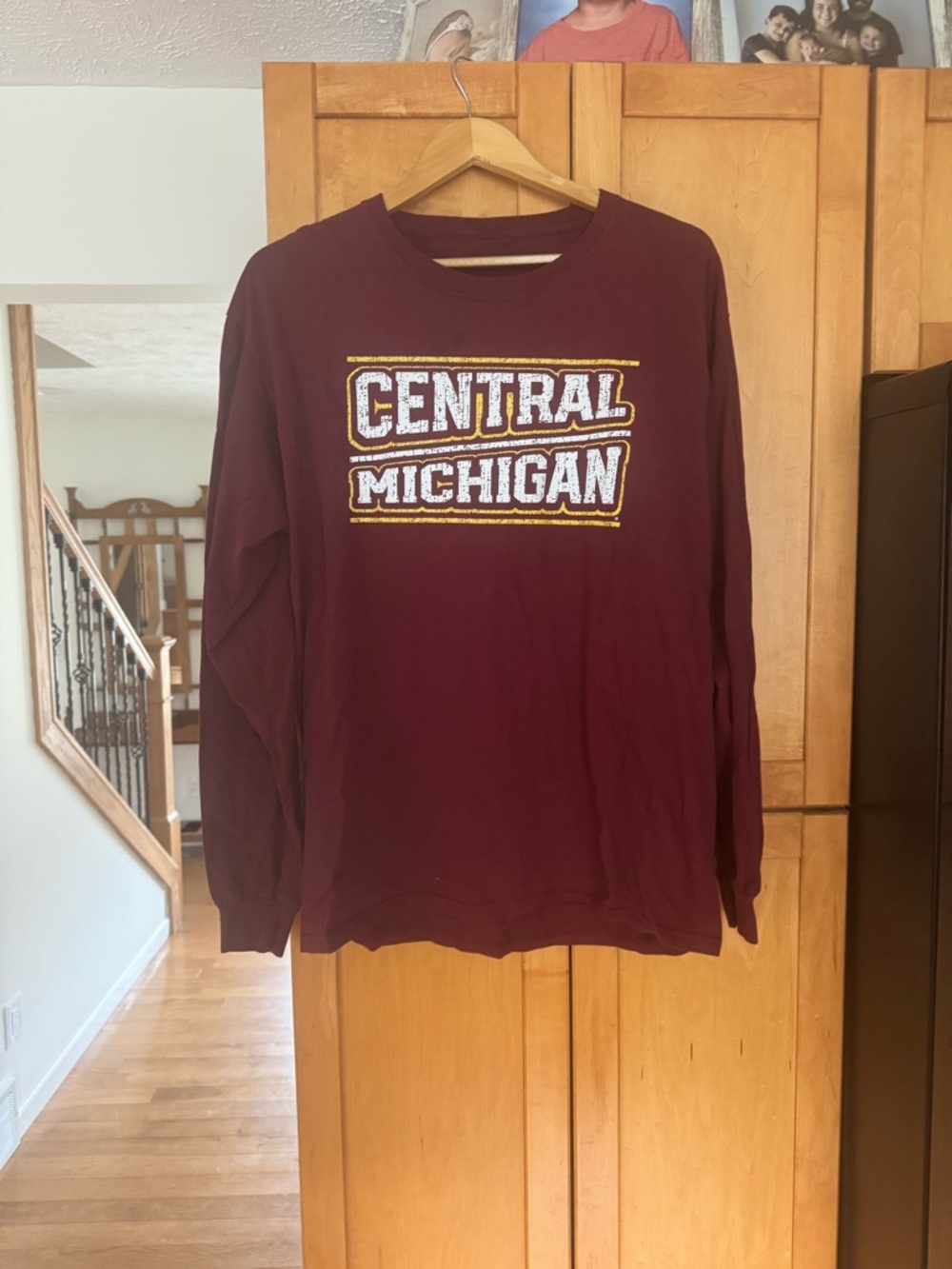 Central Michigan Maroon Long Sleeve Tee